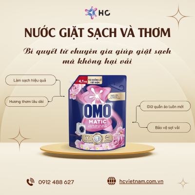 nước giặt sạch và thơm