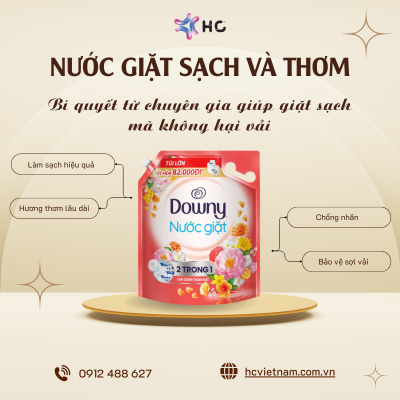 nước giặt sạch và thơm