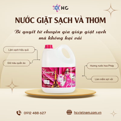nước giặt sạch và thơm