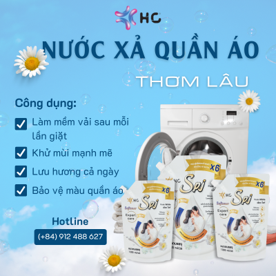 nước xả quần áo thơm
