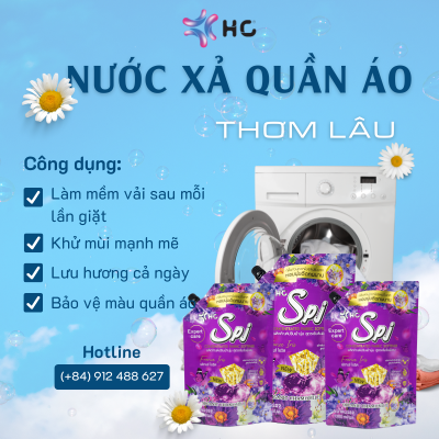 nước xả quần áo thơm